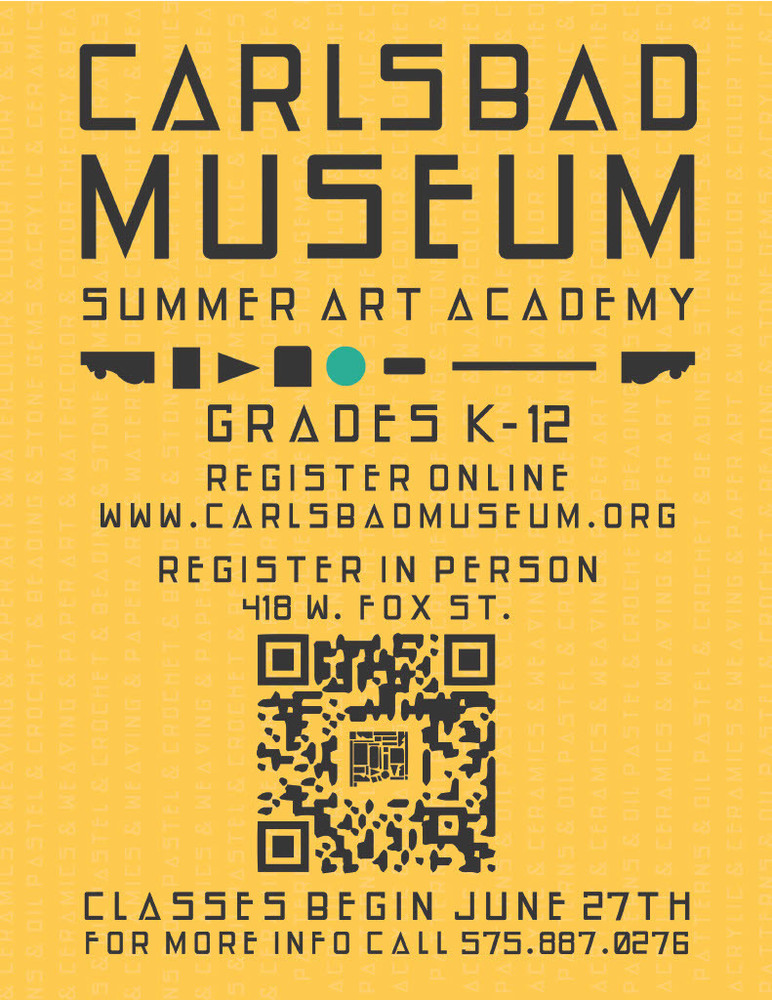 Carlsbad Museum Summer Art Flyer