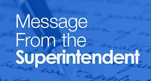 Weekly Video Message from the Superintendent