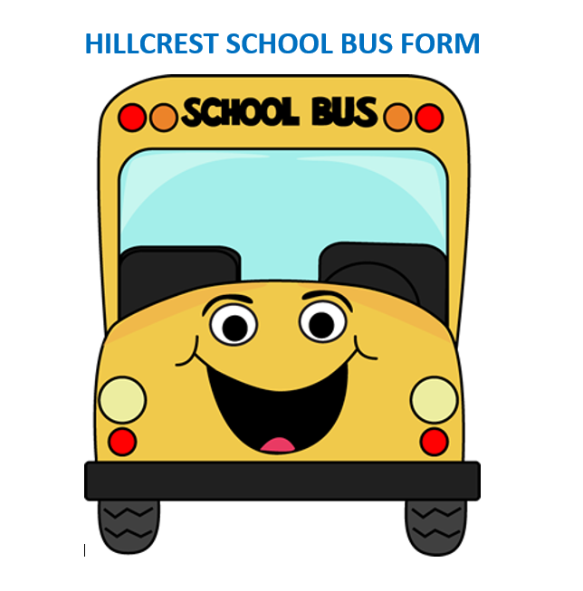 Hillcrest Preschool Bus Registration Form