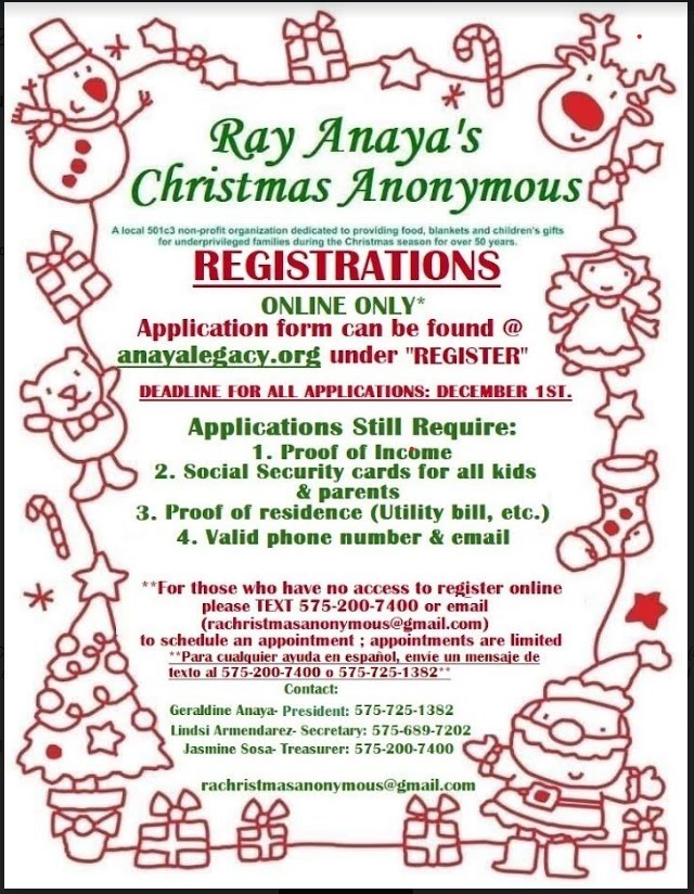 Ray Anaya's Christmas Anonymous