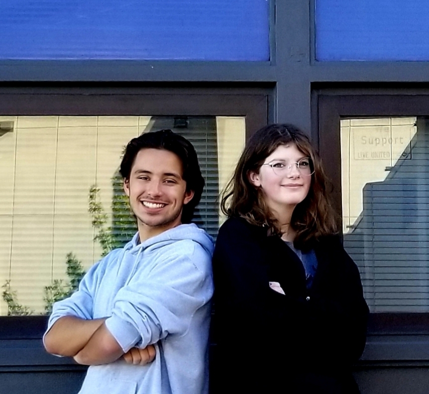 Two Choir Honorees pose at CECHS