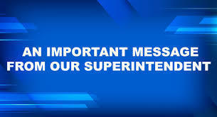 Superintendent's Message