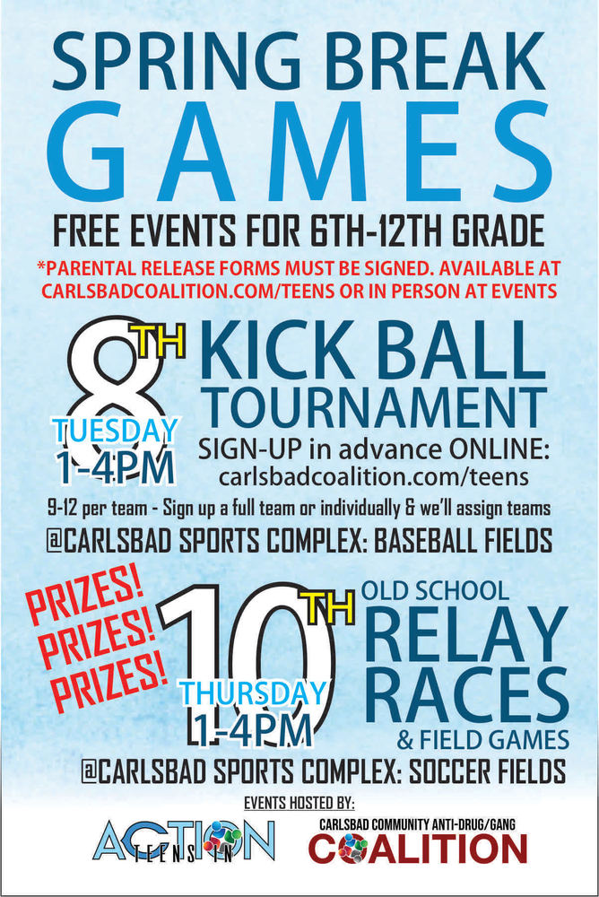 Spring Break Games Flyer