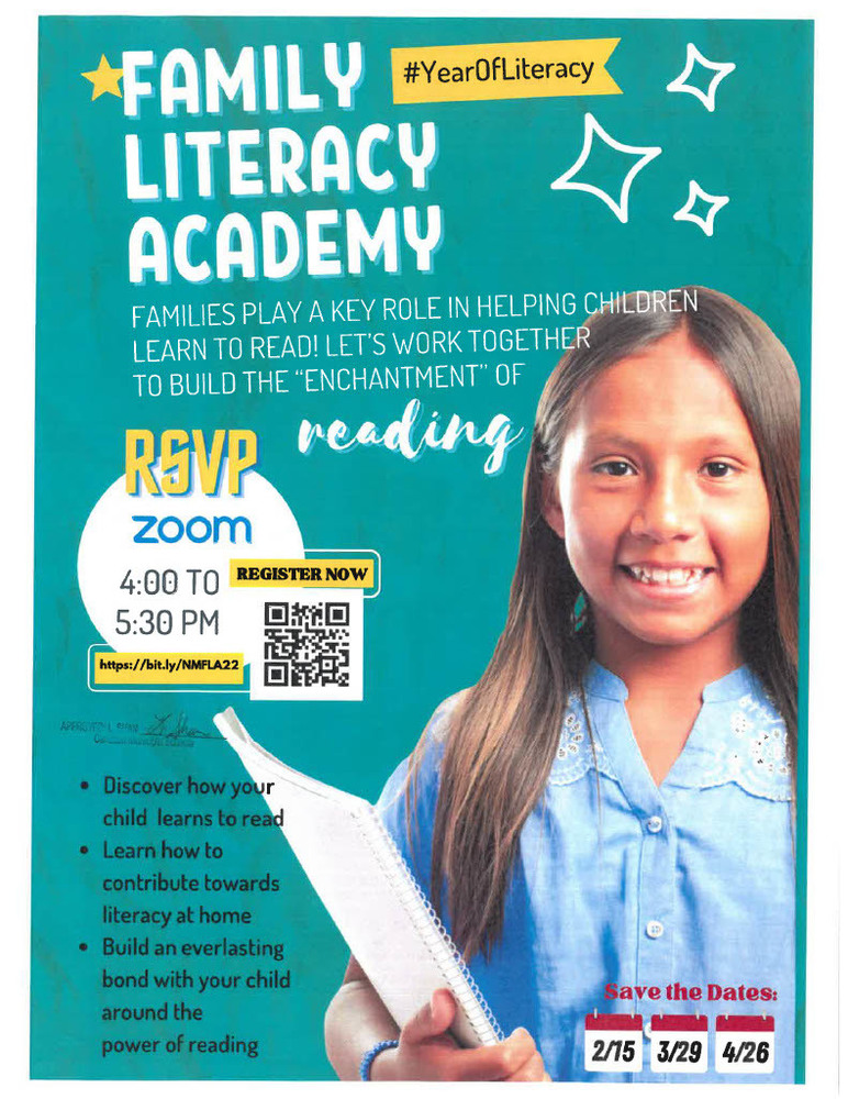 Flyer for Literacy Academy