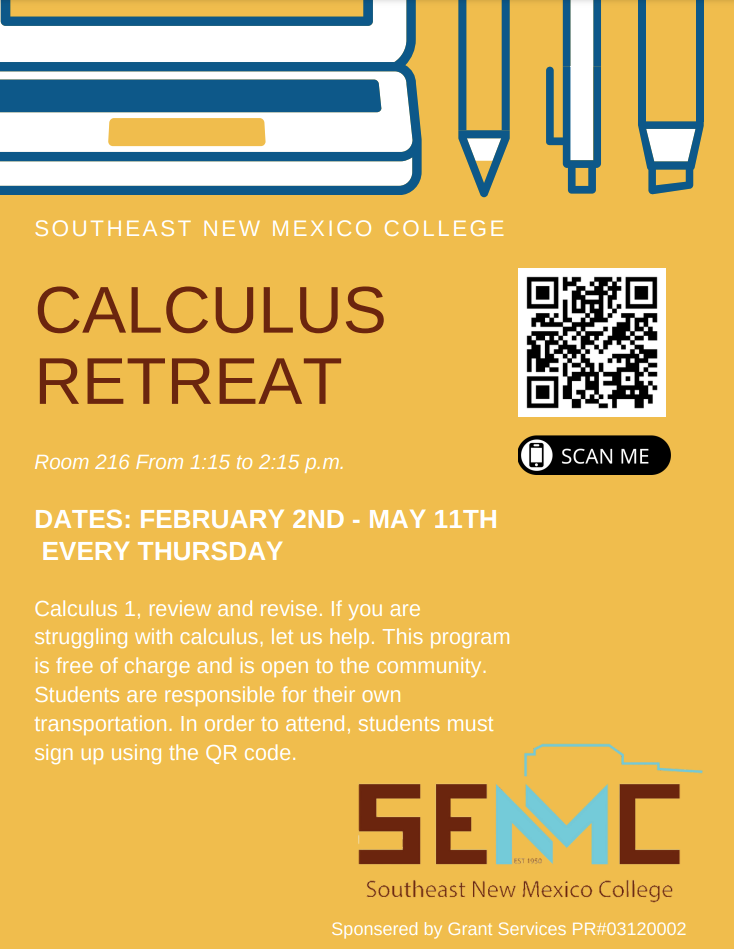 Calculus Retreat Flyer