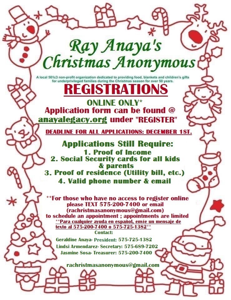 Ray Anaya's Christmas Anonymous