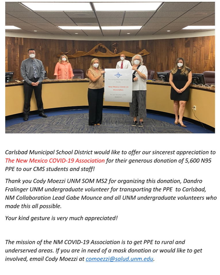 The New Mexico Covid-19 Association Donation