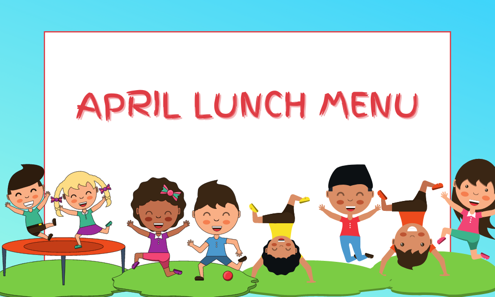 April Lunch Menu | Cottonwood Elementary School