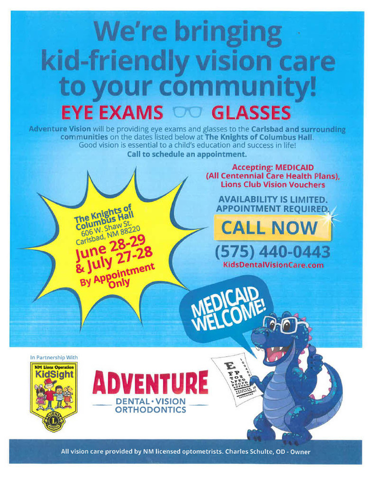 Eye Exams Flyer